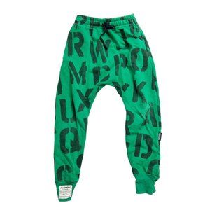 Nununu 6/7 Green Alphabet Harem Joggers